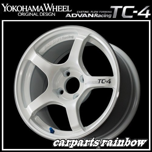 ★YOKOHAMA WHEEL ADVAN Racing TC-4 forJaoaneseCars 17×7.0J/7J 4/100 +42★WMR/レーシングホワイトメタリック★新品 4本価格★_画像1