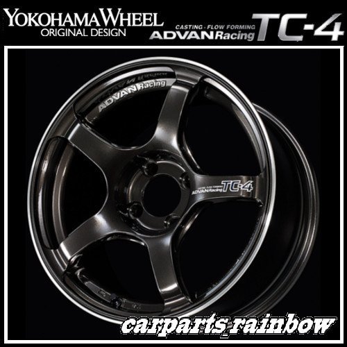 ★YOKOHAMA WHEEL ADVAN Racing TC-4 forJaoaneseCars 18×7.0J/7J 4/100 +41★BGR/ブラックガンメタリック★新品 1本価格★_画像1