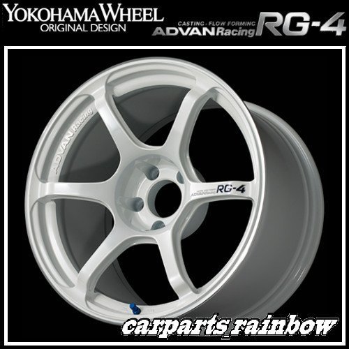 ★YOKOHAMA WHEEL ADVAN Racing RG-4 forJaoaneseCars 17×9.0J/9J 5/114.3 +35★WMR/レーシングホワイトメタリック★新品 1本価格★_画像1