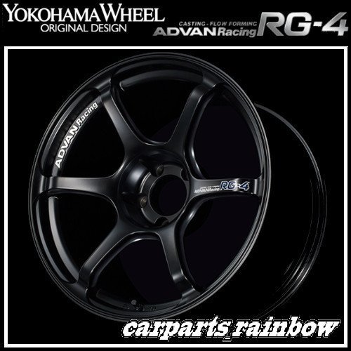 ★YOKOHAMA WHEEL ADVAN Racing RG-4 forJaoaneseCars 18×8.5J 5/114.3 +44★SGB/セミグロスブラック★新品 4本価格★_画像1