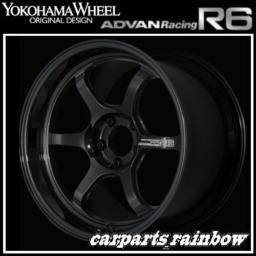 ★YOKOHAMA WHEEL ADVAN Racing R6 forJaoaneseCars 20×10.0J/10J 5/114.3 +45★TBK/レーシングチタニウムブラック★新品 2本価格★_画像1