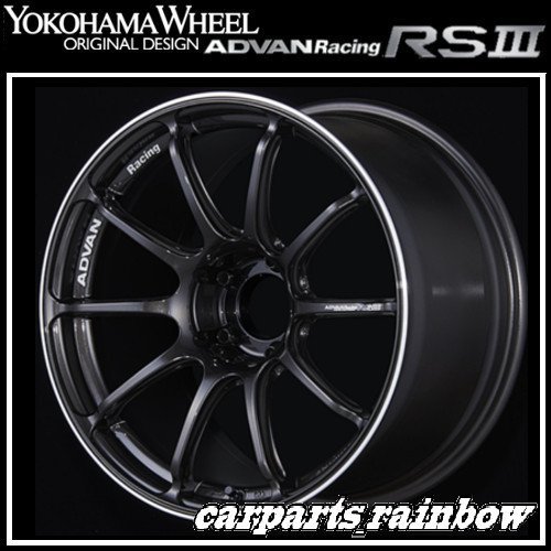 ★YOKOHAMA WHEEL ADVAN Racing RSⅢ forEuropeanCars 19×8.5J 5/112 +38★BGR/ブラックガンメタリック★新品 2本価格★_画像1