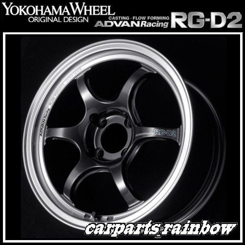 ★YOKOHAMA WHEEL ADVAN Racing RG-D2 for ALFA-ROMEO/ABARTH/FIAT 17×7.5J 4/98 +35★MBG/ブラックガンメタリック★新品 2本価格★_画像1