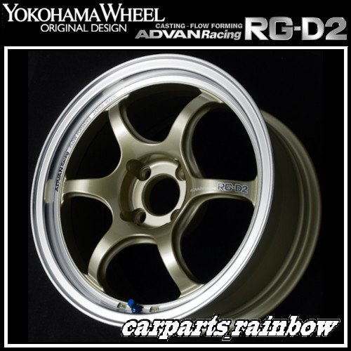 ★YOKOHAMA WHEEL ADVAN Racing RG-D2 forJaoaneseCars 16×6.5J 4/100 +45★MCG/シャンパンゴールド★新品 2本価格★_画像1