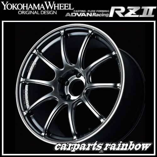 ★YOKOHAMA WHEEL ADVAN Racing RZⅡ forJapaneseCars 19×9.0J/9J 5/114.3 +25★HBR/レーシングハイパーブラック★新品 1本価格★_画像1