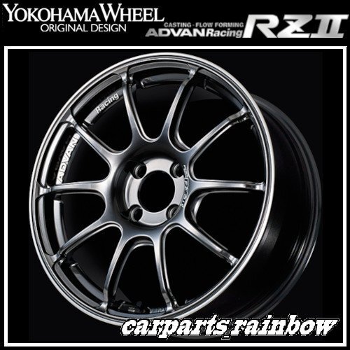 ★YOKOHAMA WHEEL ADVAN Racing RZⅡ for ALFA-ROMEO/ABARTH/FIAT/LOTUS 16×6.5J 4/98 +35★HBR/ハイパーブラック★新品 4本価格★_画像1