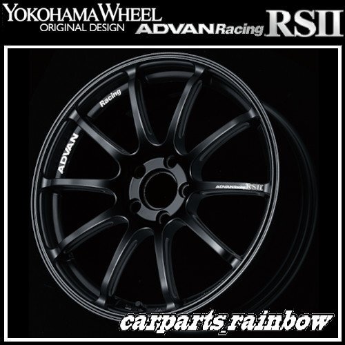 ★YOKOHAMA WHEEL ADVAN Racing RSⅡ for ALFA ROMEO/ABARTH/FIAT 17×8.5J 5/98 +30★SGB/セミグロスブラック★新品 1本価格★