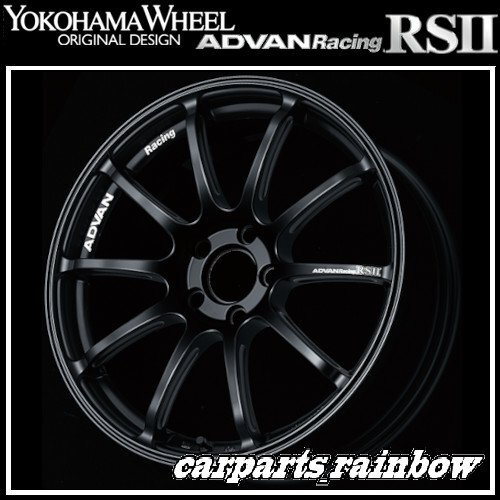 ★YOKOHAMA WHEEL ADVAN Racing RSⅡ forJapaneseCars 17×8.5J 5/114.3 +51★SGB/セミグロスブラック★新品 4本価格★_画像1