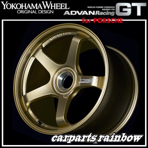 ★YOKOHAMA WHEEL ADVAN Racing GT forポルシェ 19×12.0J/12J 5/130 +48★RBGP/ブラスゴールド★新品 4本価格★_画像1