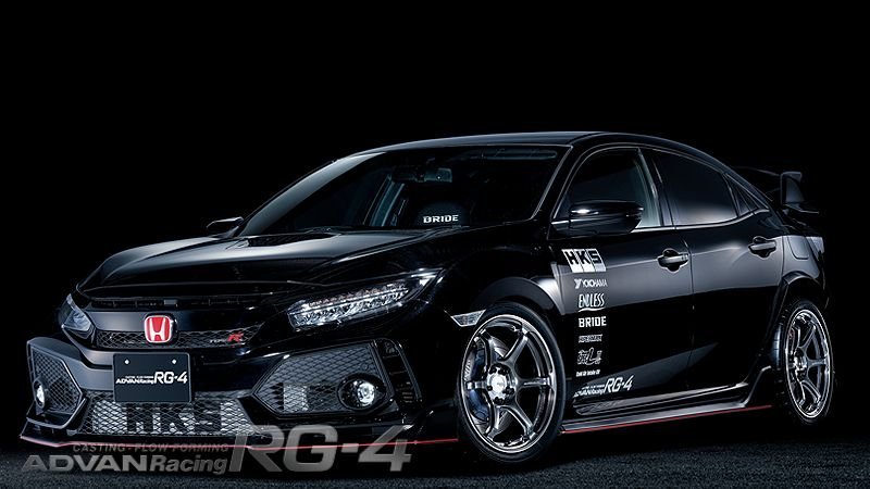 ★YOKOHAMA WHEEL ADVAN Racing RG-4 forJaoaneseCars 17×8.0J/8J 4/100 +35★SGB/セミグロスブラック★新品 1本価格★_画像2