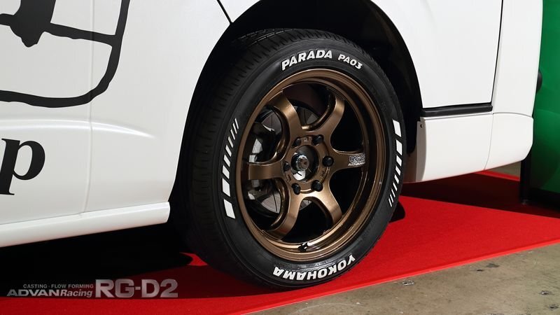 ★YOKOHAMA WHEEL ADVAN Racing RG-D2 for HIACE/ハイエース 18×8.0J/8J 6/139.7 +38★MBG/ブラックガンメタリック★新品 4本価格★_画像4