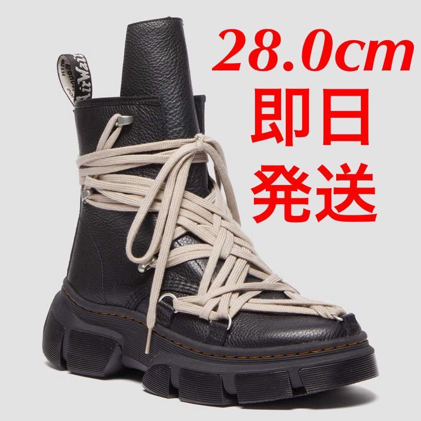 28cm 新品未使用 Rick Owens Dr.Martens DMXL Mega Lace Boot Black リックオウエンス ドクターマーチン メガ レース ブーツ ブラック 黒_画像1