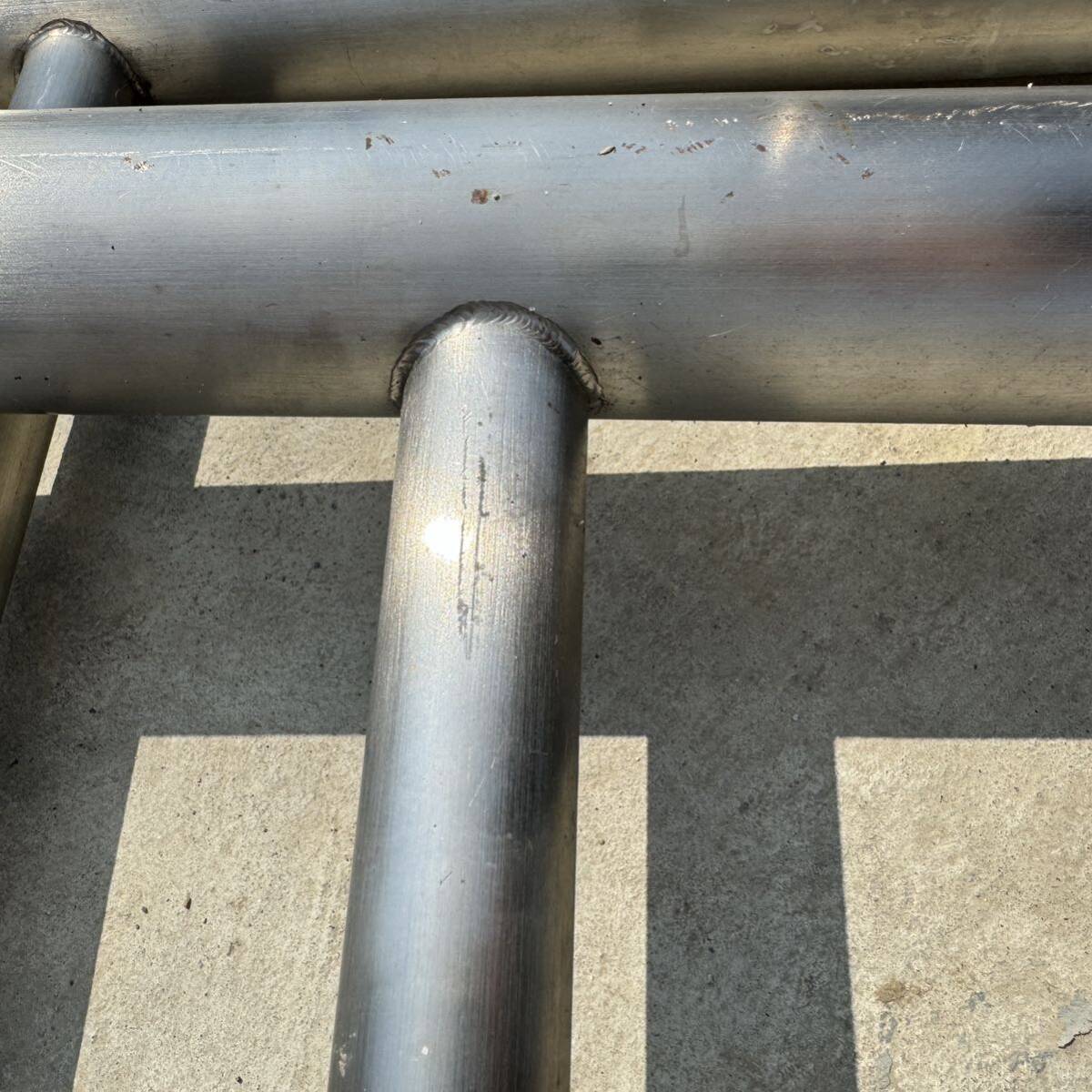 Teikin car cease made of stainless steel paul (pole) handrail 2 pcs set parking place height 900mm length 1500mm thickness 60mm present condition goods barricade stopper largish Yamagata 