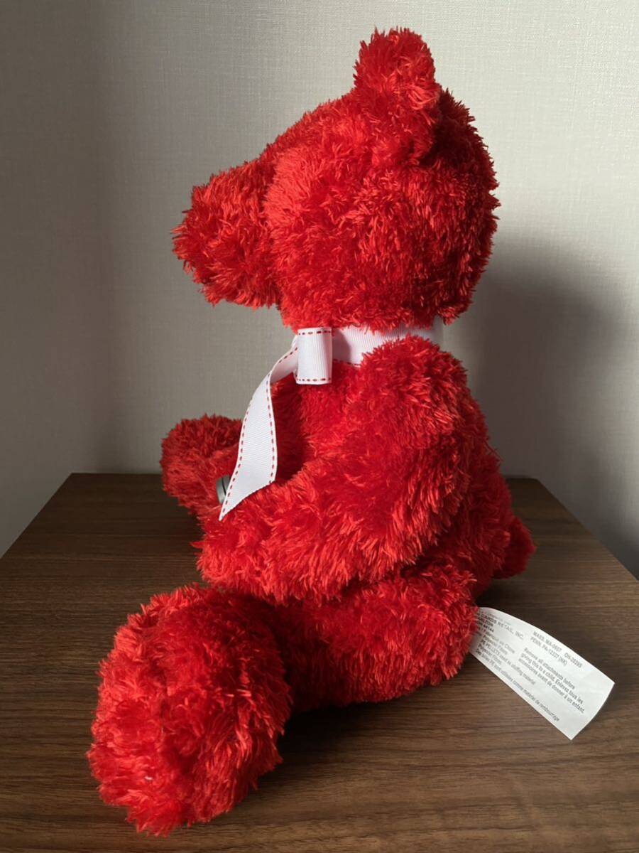 30cm テディベア レッド ぬいぐるみ フォトフレーム付き くま 熊 クマ 赤 写真入れの画像6