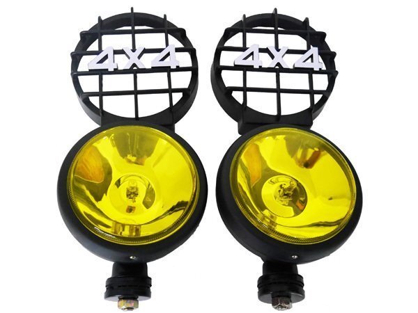 1 jpy ~ selling out 4×4 4WD 12V 55W 4WD car halogen foglamp light 2 piece set yellow HT-27YR