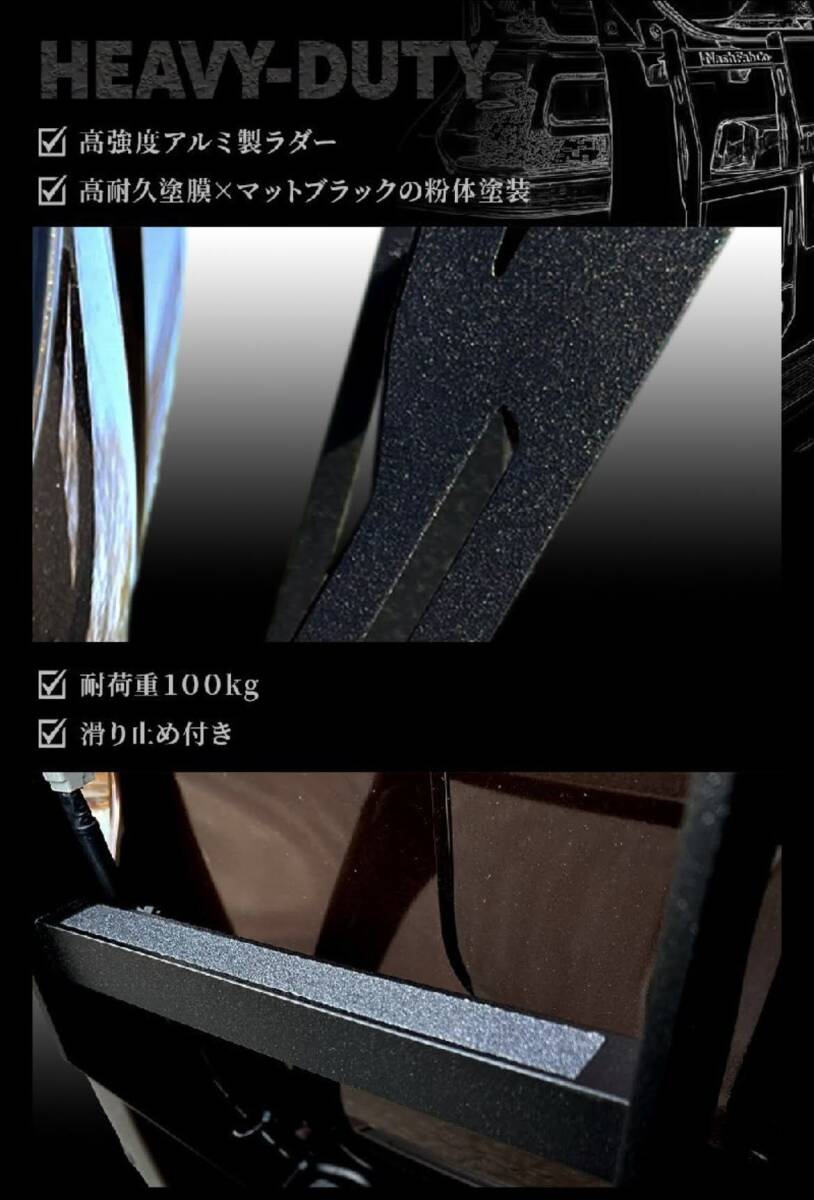 希少 美品 中古 US NashFabco 150系 PRADO プラド 専用 トヨタ リアラダー ハーフタイプ はしご 取付簡単 ウインドウ開閉可能の画像7