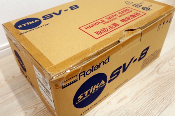 送料無料！美品■元箱・付属品・取扱説明書・替刃2本付■Roland STIKA Design Cutter SV-8 ステカ ローランド カッティングマシン_元箱でお送りします