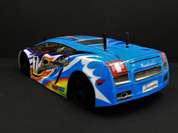 ☆Li-ionバッテリー☆ 2.4GHz 1/10 ドリフトラジコンカー ランボルギーニ タイプ 【ターボ機能付き・塗装済み完成品・フルセット】_画像8