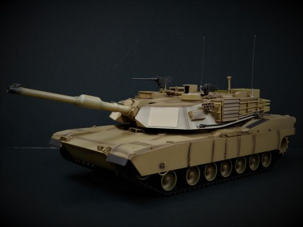流行に 【Ver.7.0・赤外線ユニット・BB弾発射・サウンド・発煙仕様 2.4GHz】Heng Long 1/16 戦車ラジコン アメリカ軍 M1A2 エイブラムス 戦車、軍用車両