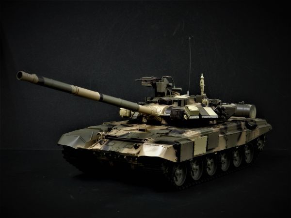 激安通販の 【7.0 ver・赤外線ユニット・BB弾発射・サウンド・発煙仕様 】Heng Long 2.4GHz 1/16 戦車ラジコン ロシア主力戦車 T-90 戦車、軍用車両