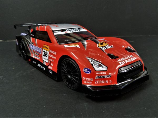 2.4GHz 1/14 ドリフトラジコン R35 GTR タイプ 黒赤【塗装済み完成品フルセット】 ☆最高時速30ｋｍ/ｈ☆_画像5