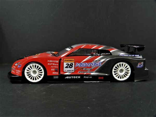 2.4GHz 1/14 drift radio-controller R35 GTR type black red [ has painted final product full set ] * highest speed 30km/h*