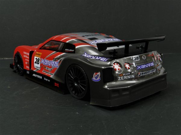 2.4GHz 1/14 drift radio-controller R35 GTR type black red [ has painted final product full set ] * highest speed 30km/h*