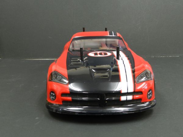 *Li-ion battery * 2.4GHz 1/10 drift radio controlled car Dodge wiper type red [ turbo with function * has painted final product * full set ]