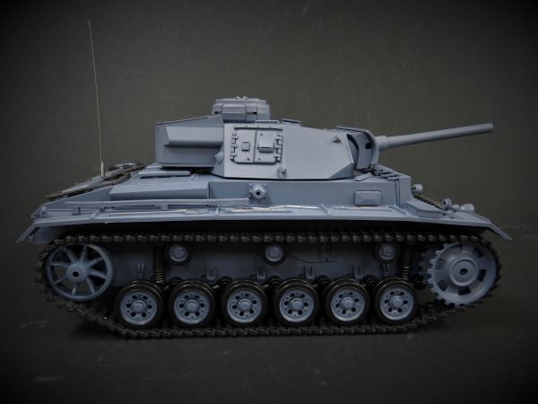 【Ver.7.0】赤外線ユニット・BB弾発射・サウンド・発煙仕様 2.4GHz】Heng Long 2.4GHz 1/16 戦車ラジコン III号 L型 German PanzerIII-L_画像8