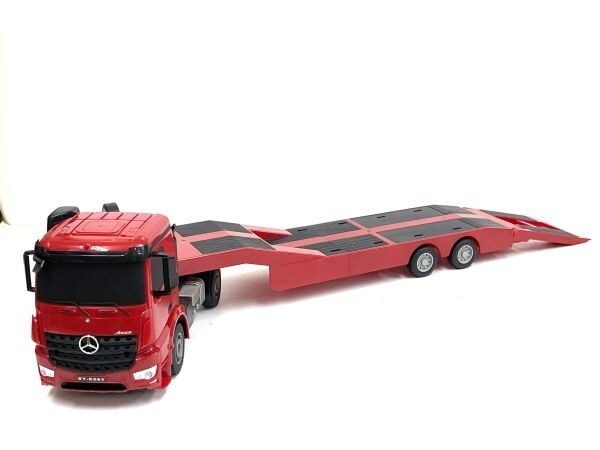 [ Mercedes Benz official license model ] total length 610mm 2.4GHz 1/26 scale large heavy equipment forwarding trailer radio-controller * trailer radio-controller 