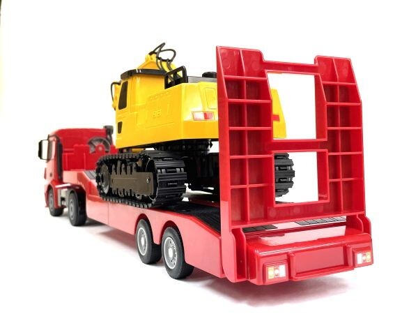 [ Mercedes Benz official license model ] total length 610mm 2.4GHz 1/26 scale large heavy equipment forwarding trailer radio-controller * trailer radio-controller 