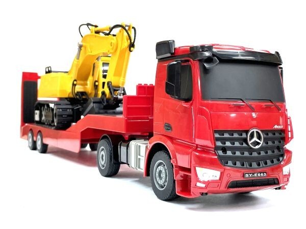 [ Mercedes Benz official license model ] total length 610mm 2.4GHz 1/26 scale large heavy equipment forwarding trailer radio-controller * trailer radio-controller 