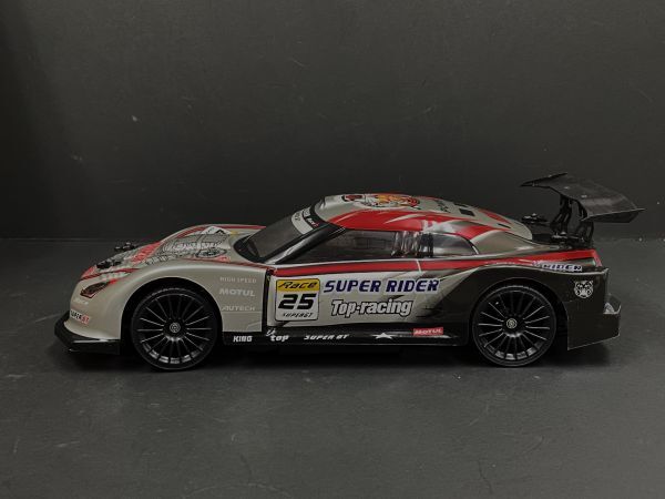 2.4GHz 1/14 drift radio-controller R35 GTR type silver [ has painted final product full set ]* highest speed 30km/h*