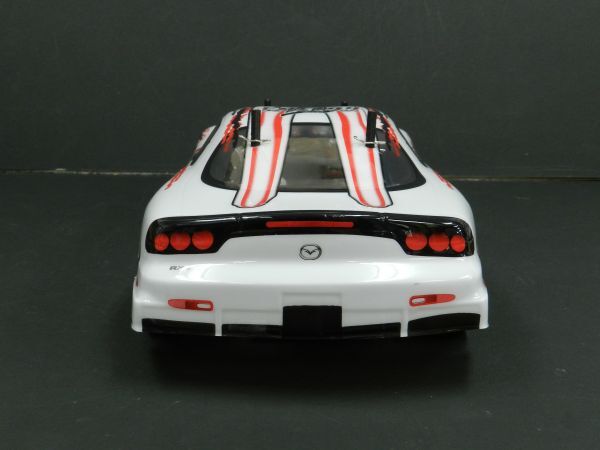 ☆Li-ionバッテリー☆ 2.4GHz 1/10 ドリフトラジコンカー ＲＸ-7 FD3S タイプ 白2【ターボ機能付き・塗装済み完成品・フルセット】_画像5