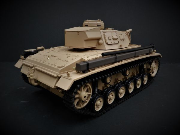 【Ver.7.0・赤外線ユニット・BB弾発射・サウンド・発煙仕様 2.4GHz】 Heng Long 2.4GHz 1/16 戦車ラジコン III号 Ｈ型 German PanzerIII-Ｈ_画像5