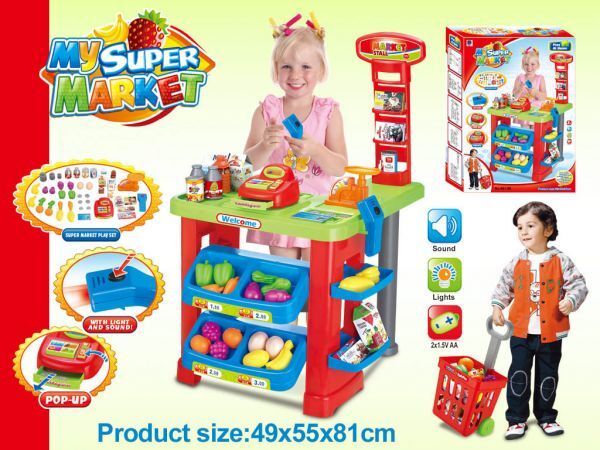 [ size . attention!] child . large ..! extra-large surprised size! playing house super market set * resistor set ...