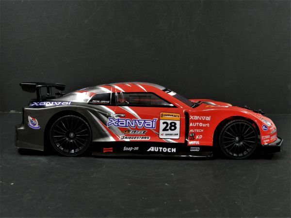 2.4GHz 1/14 drift radio-controller R35 GTR type black red [ has painted final product full set ] * highest speed 30km/h*