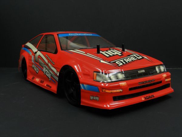 *Li-ion battery * 2.4GHz 1/10 drift radio controlled car Toyota 86 Levin type red [ turbo with function * has painted final product * full set ]