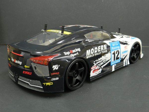 ☆Li-ionバッテリー☆ 2.4GHz 1/10 ドリフトラジコンカー Lexus レクサス LFA タイプ【ターボ機能付き・塗装済み完成品・フルセット】_画像8