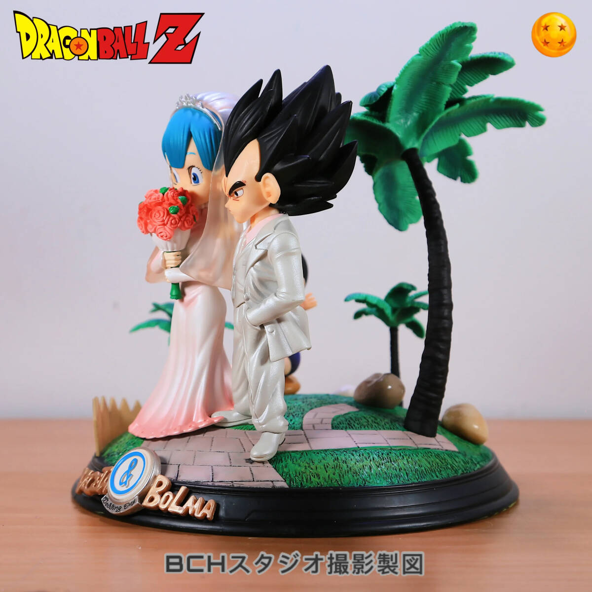 ドラゴンボール フィギュア ベジータ＆ブルマ 結婚ver 22cm 箱有り_画像3