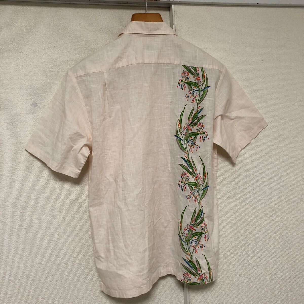 沖縄製　美ら布　かりゆしウェア　半袖シャツ L_画像4