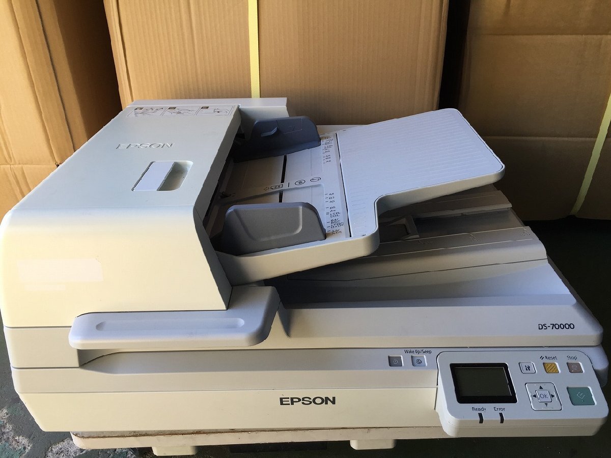 △EPSON 卓上型フラットベッドカラーイメージスキャナー DS-70000 A3対応 USB LAN 【D0214W2】の画像1