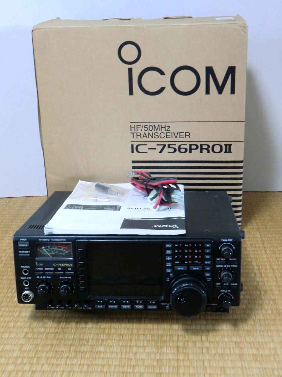 ★ICOM HF～50MHｚ100Ｗ送受信機 IC-756proII中古難あり★の画像1