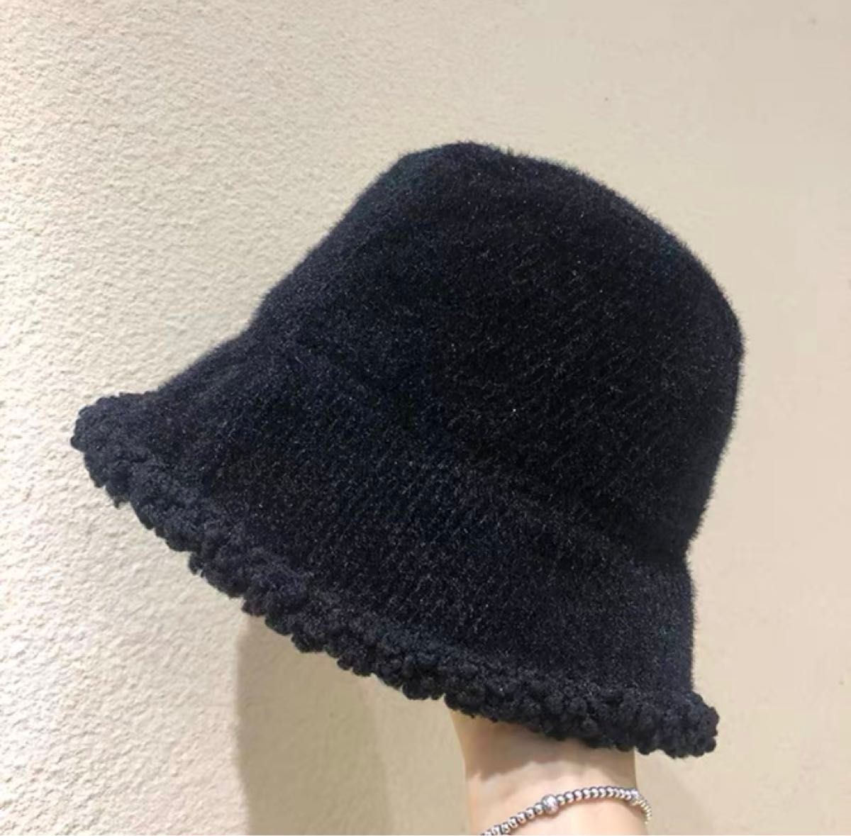 帽子 レディース バケットハット 秋 冬  防寒 小顔効果 もこもこ 帽子 可愛い  ニット帽