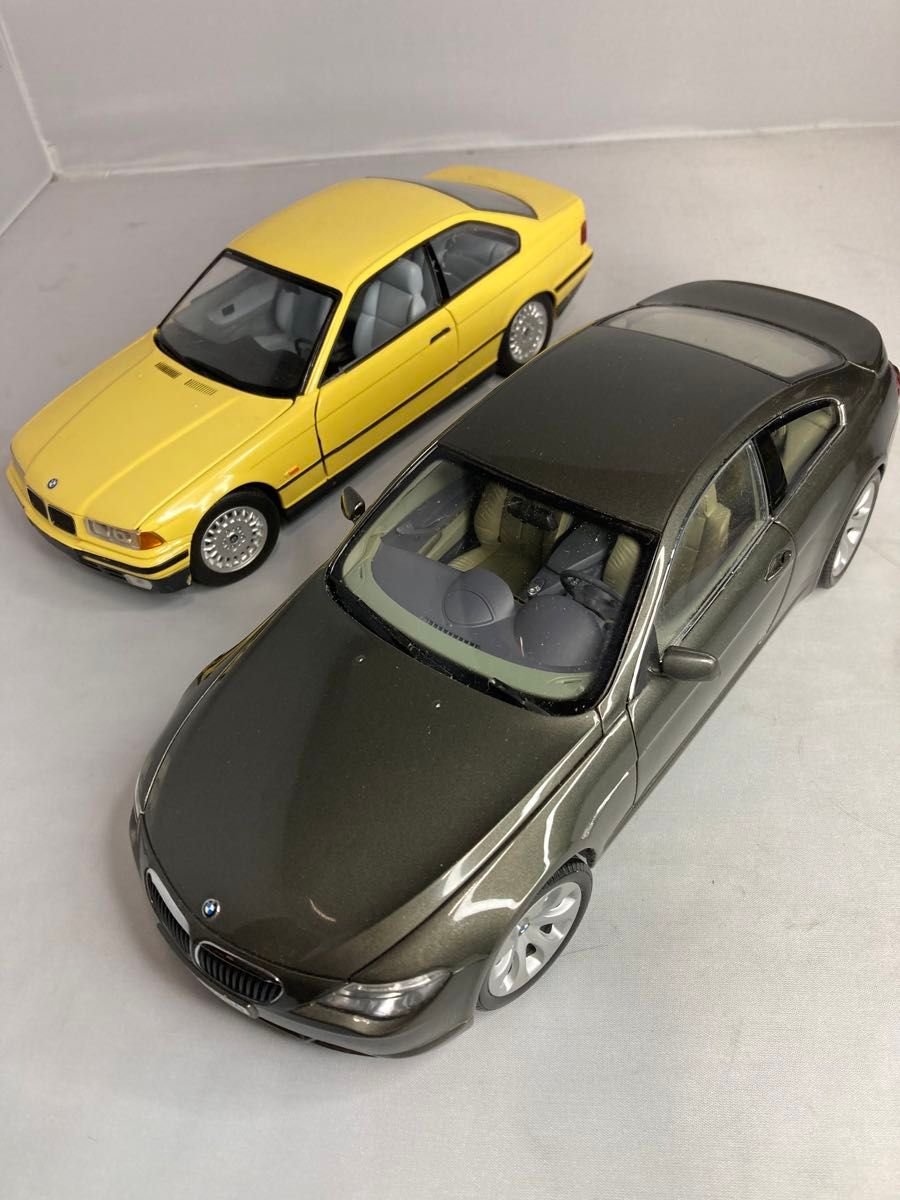 1/18 BMW UT MODELS 3シリーズ 京商  KYOSHO 6シリーズセダン ミニカー2台セット