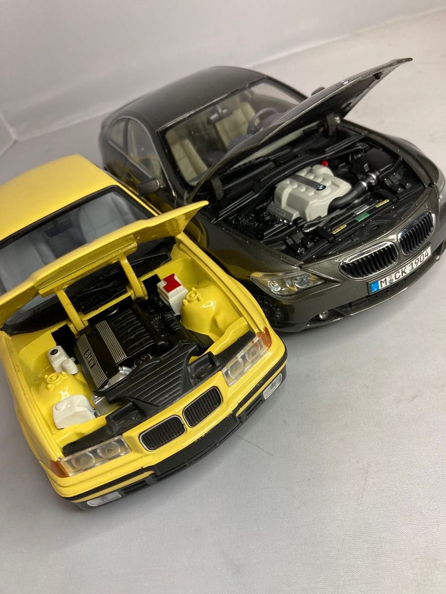 1/18 BMW UT MODELS 3シリーズ 京商  KYOSHO 6シリーズセダン ミニカー2台セット