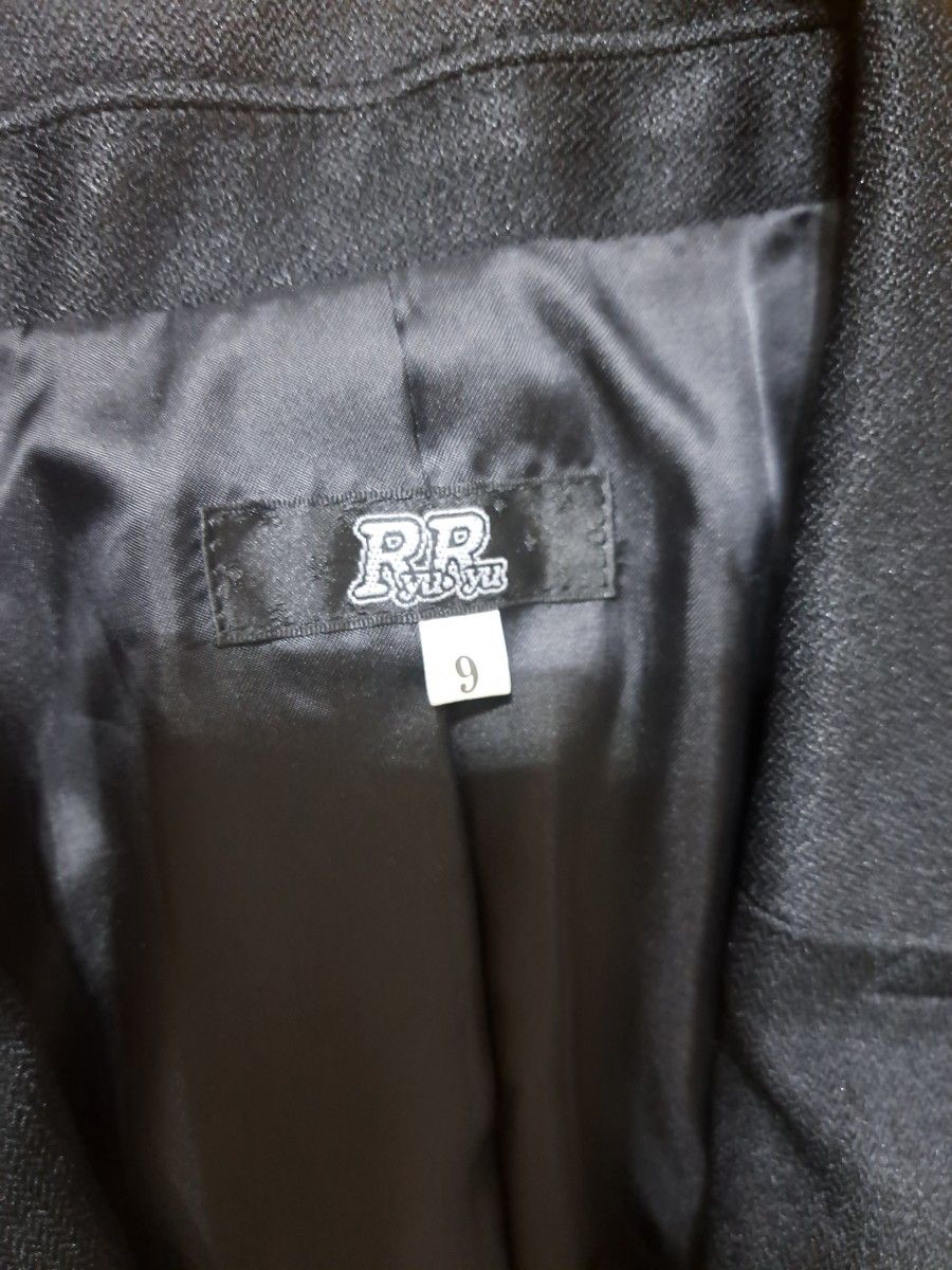 セレモニースーツ フォーマルスーツ セットアップ 入学式 卒業式 スーツ ブラック　9号　RyuRyu