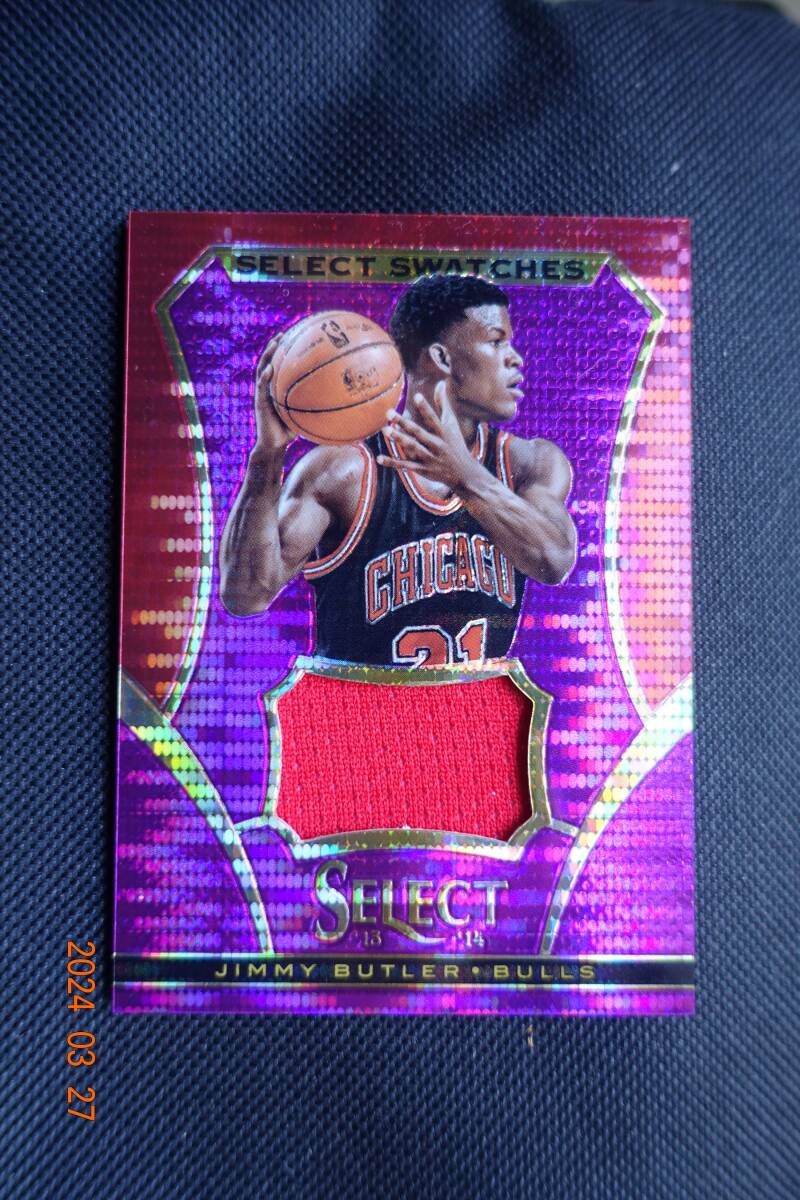 Jimmy Butler 2013-14 Panini Select Swatches Purple #11/99の画像1