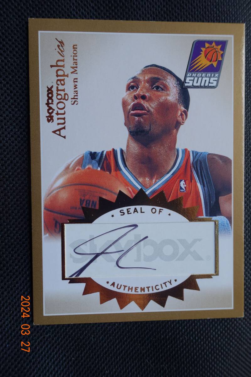 Shawn Marion 2003-04 Skybox Autographics Autographs Gold #11/50の画像1