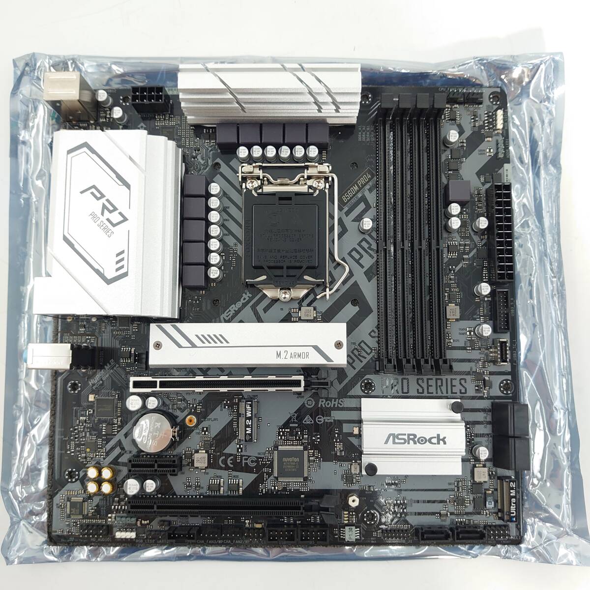 4A452C【動作保証付】ASRock B560M PRO4 LGA1200 Micro ATX マイクロATX の画像3